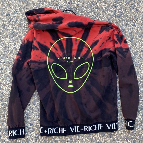Vie+Richie Paris UFO Tie Dye Hoodie - Picture 3 of 4